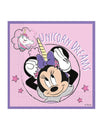 Serviettes en papier compostable Minnie Licorne pour enfant rose et violette