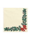 20 servetten Kerstslinger beige 33 x 33 cm