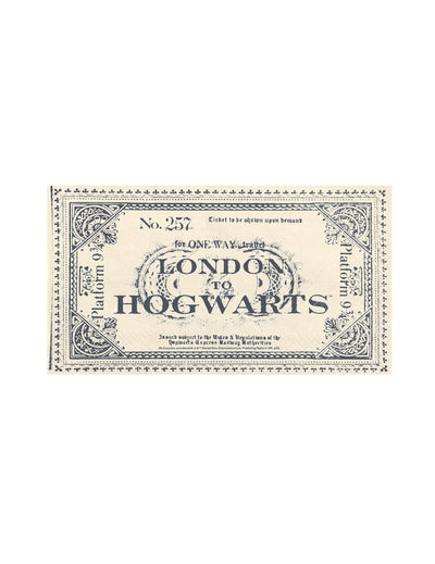 20 Serviettes Harry Potter™ Ticket London to Hogwarts 33 x 40 cm