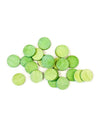 Confettis de table ronds verts en bois lot de 24