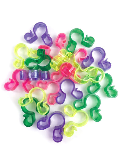 25 Dubbele meerkleurige flessenclips voor ijsfonteinen