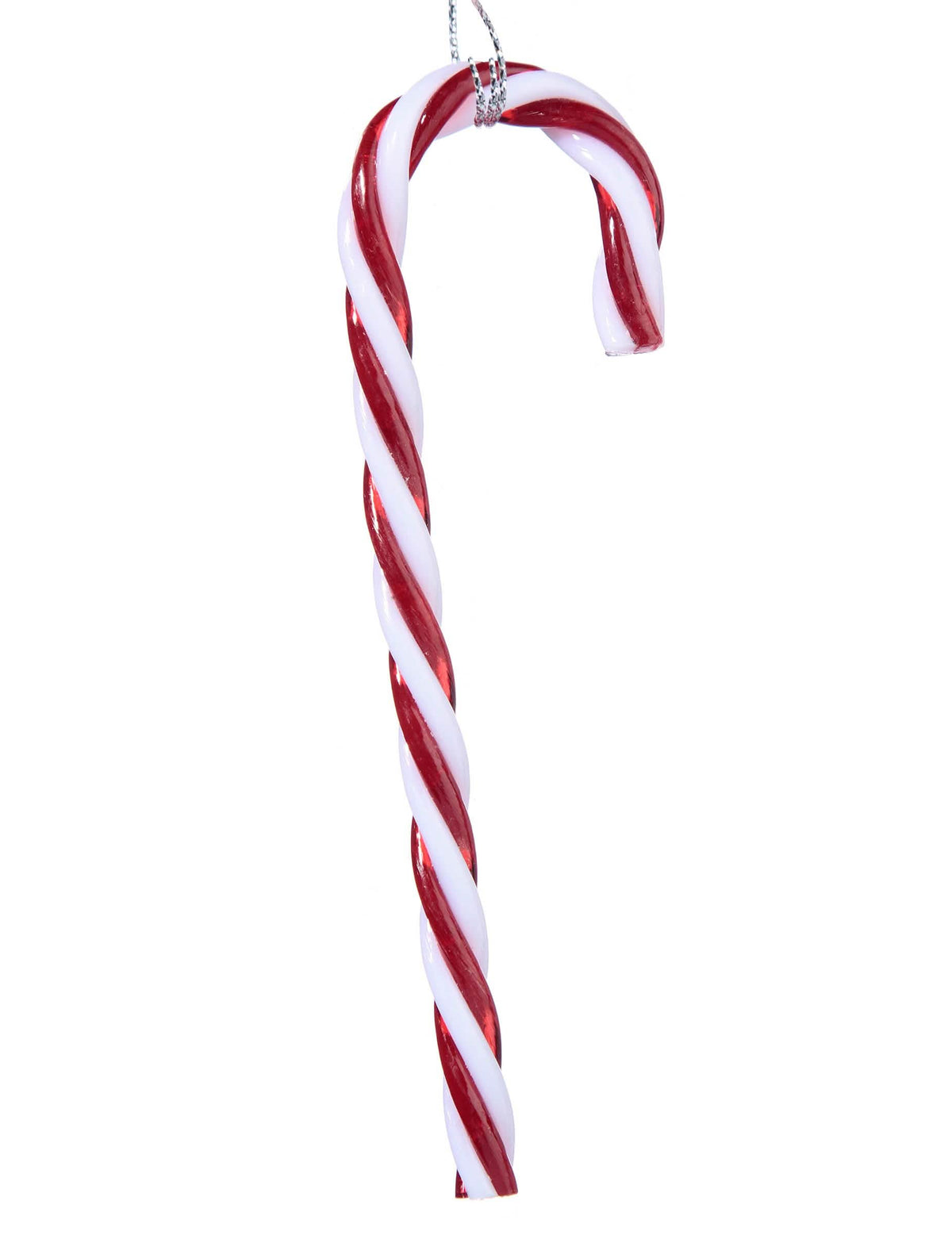 Suikerstok-hangdecoraties voor feestdecoratie, rood en wit