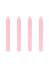 4 Roze dinerkaarsen 20 cm