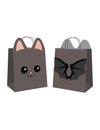 Sacs en papier chauve-souris pour bonbons noires avec oreilles et ailes