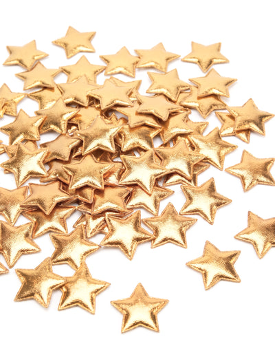 40 gouden strooisterren 2,5 x 2,5 cm