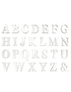Lettres adhésives alphabet pour cubes ballons blanches