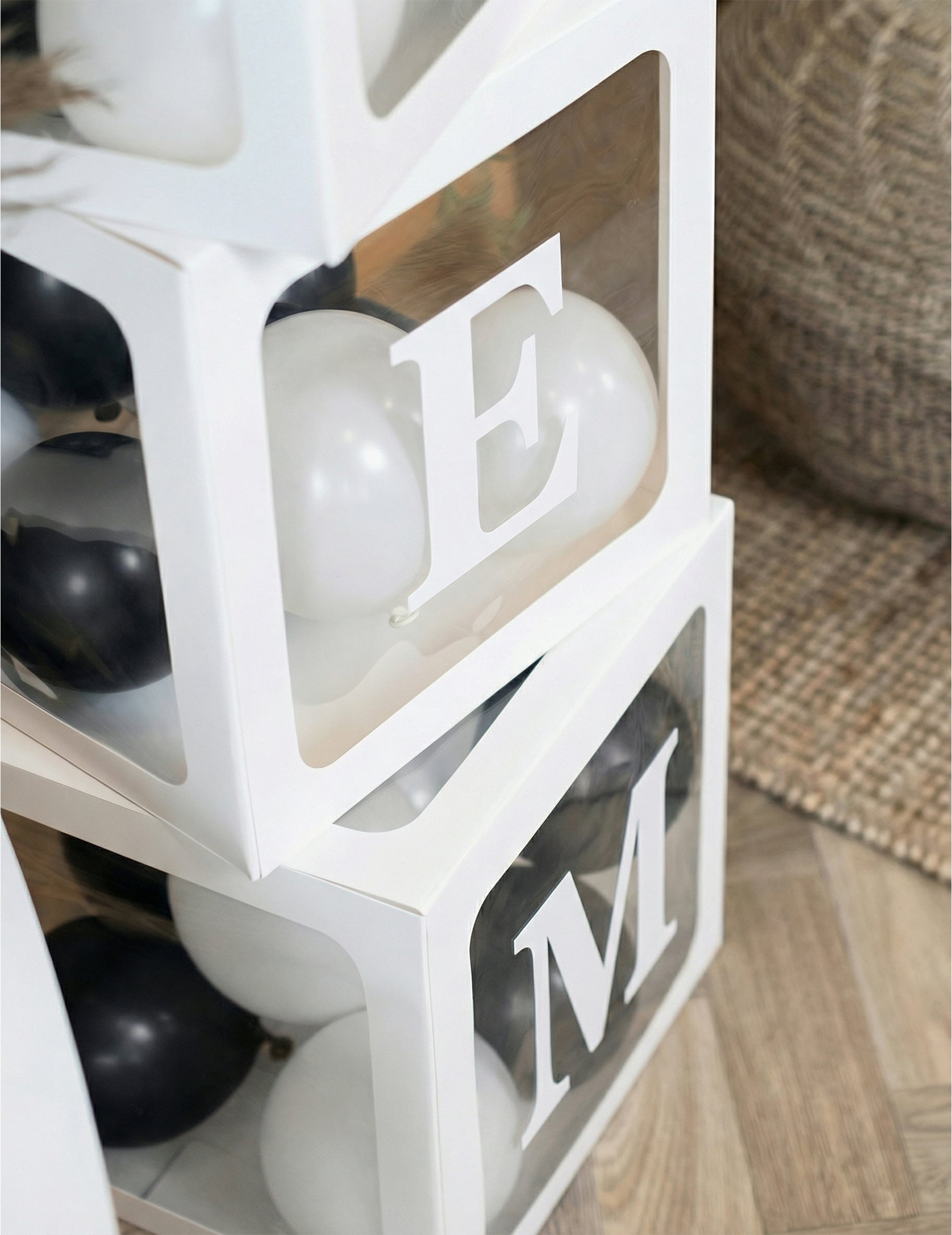 Stickers lettres adhésives pour décoration blanches