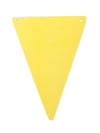 Fanions DIY pour décoration de fête jaune en carton