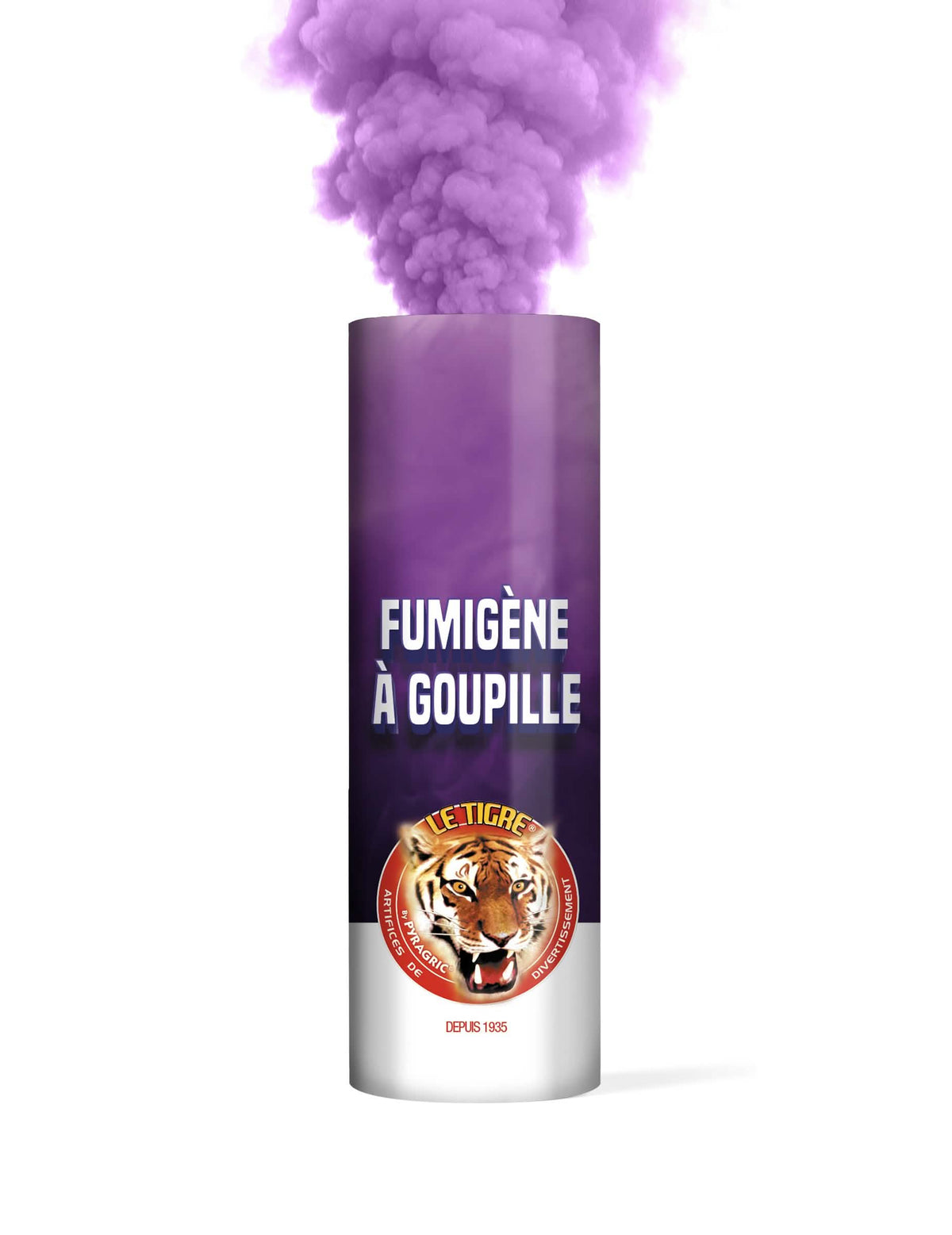 Lot 5 Fumigènes à goupille violets 1 min