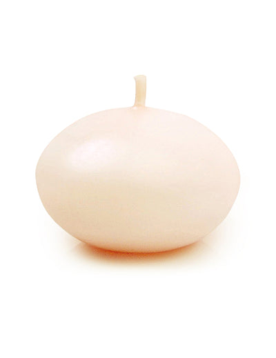50 Bougies flottantes mat crème 40 mm
