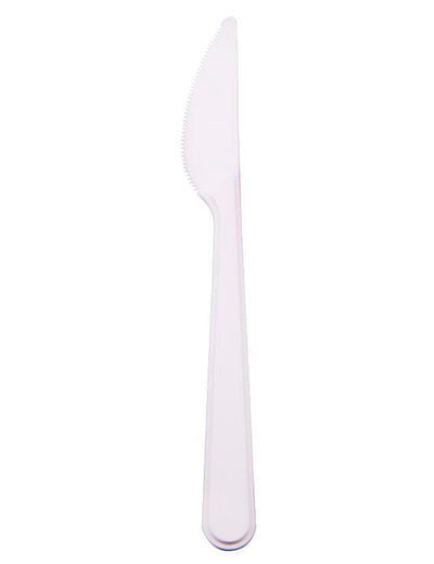 Couteaux biodégradables en CPLA blanc