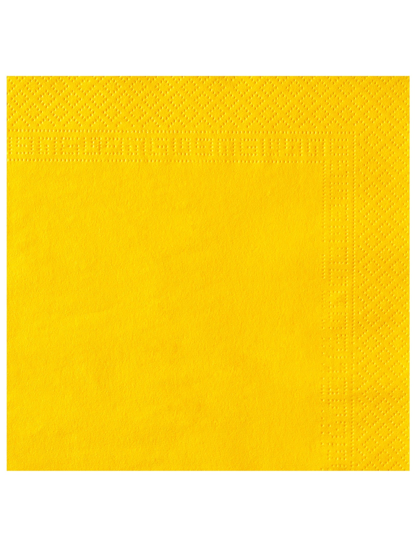 Serviettes jaune vif
