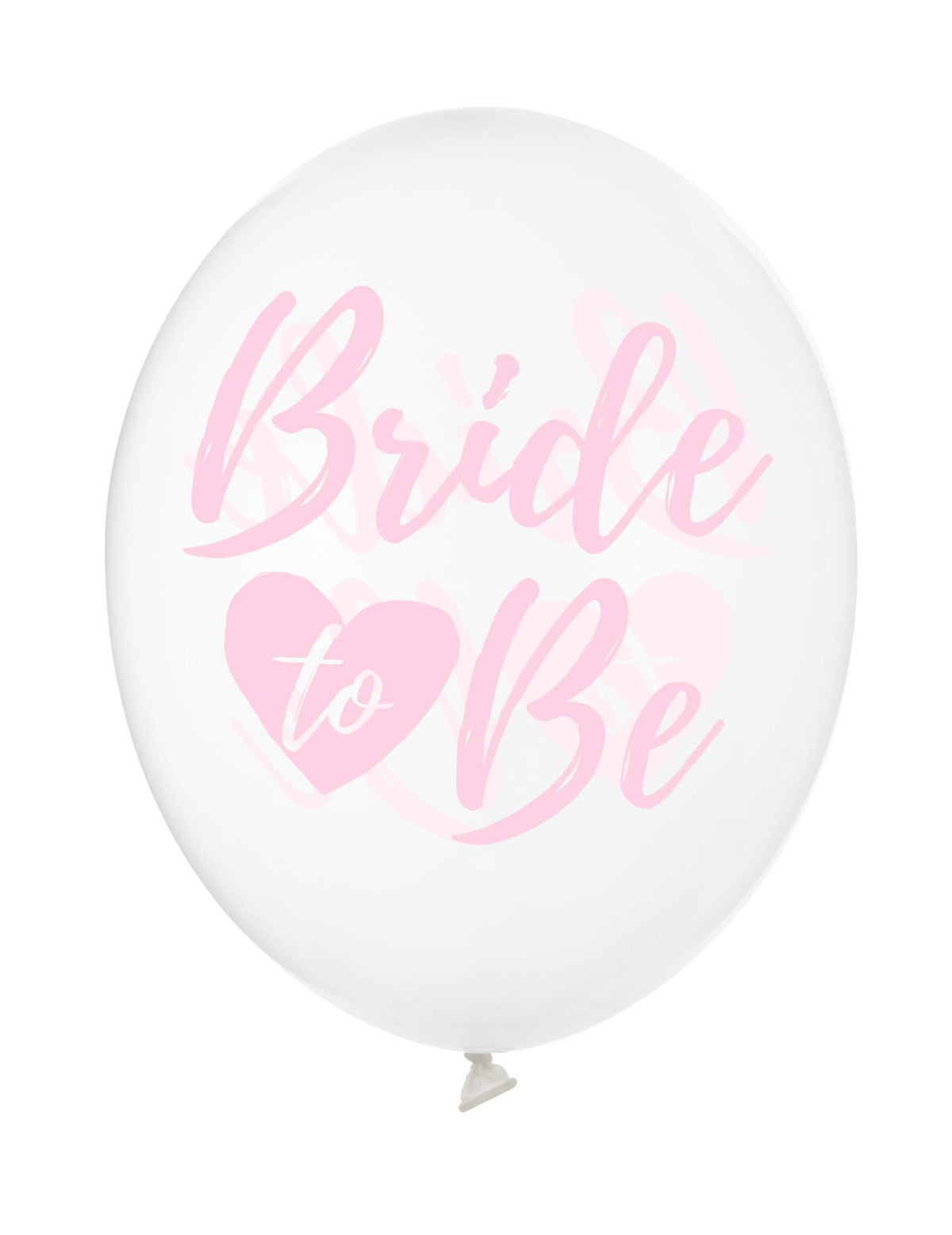 Ballons de décoration Bride to be pour EVJF transparents et roses