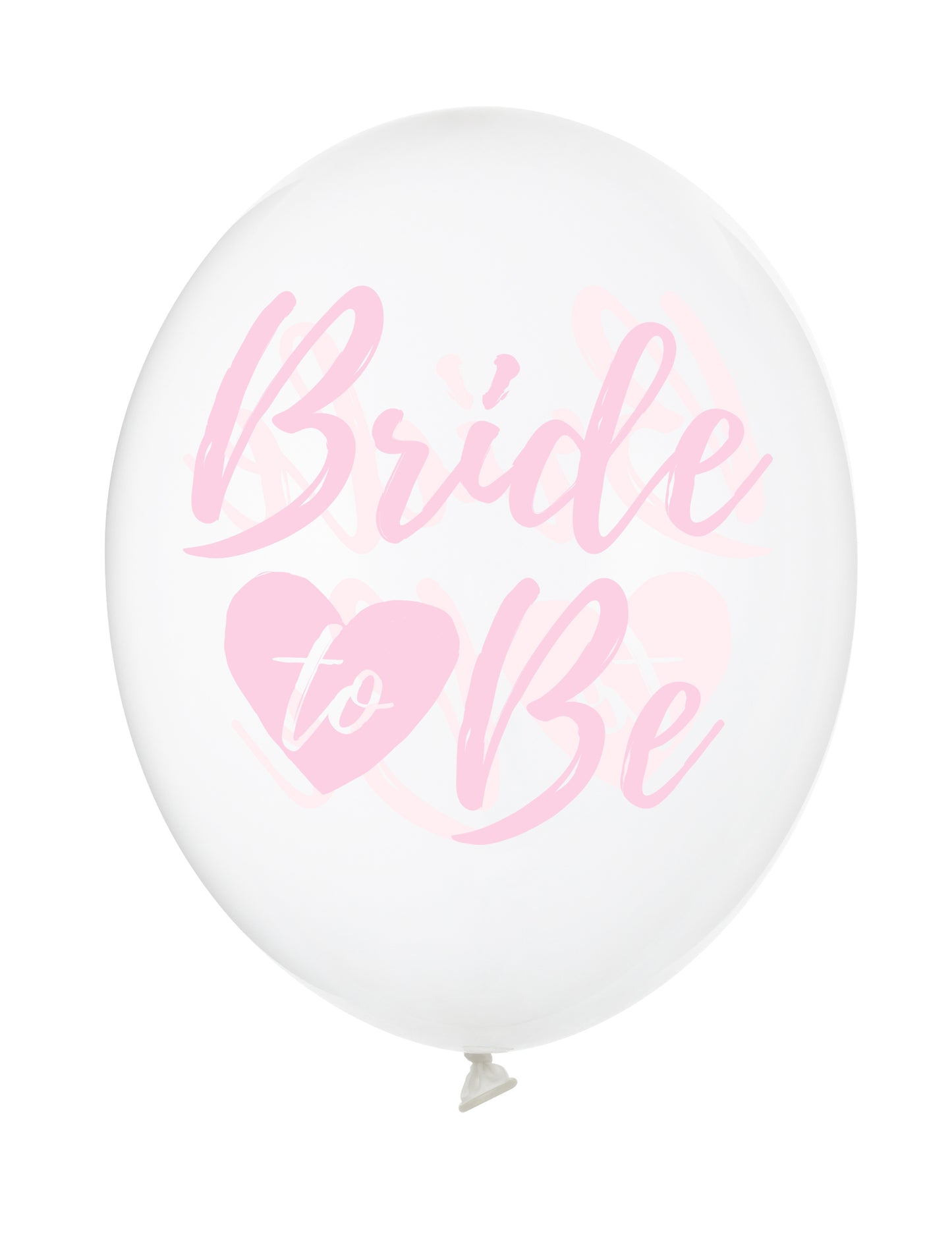 Ballons de décoration Bride to be pour EVJF transparents et roses