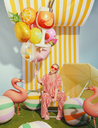 6 Latex ballonnen zomerfruit 30 cm