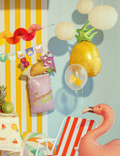 6 Latex ballonnen zomerfruit 30 cm