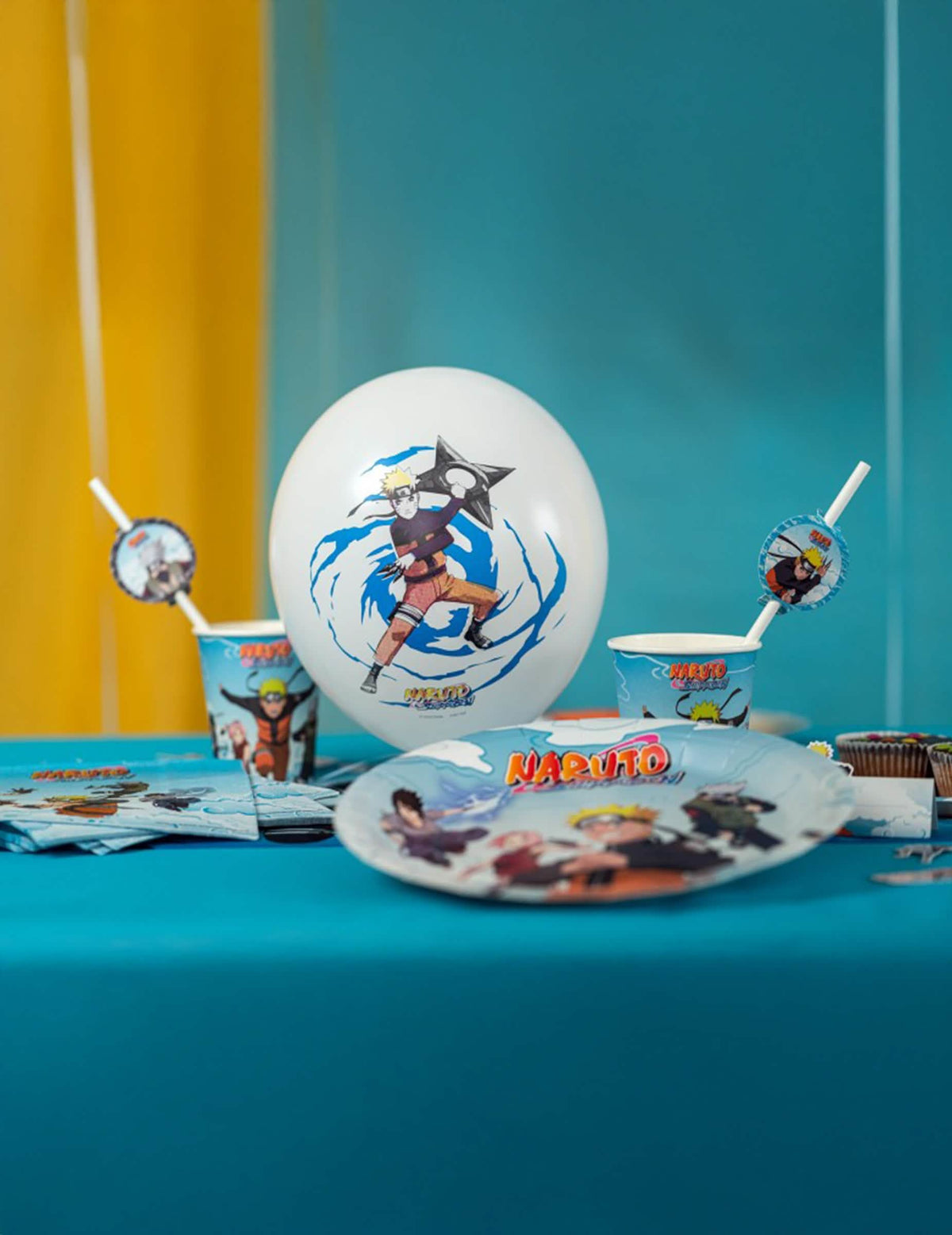 6 Ballons latex Naruto/Kakashi Shippuden™ 27cm