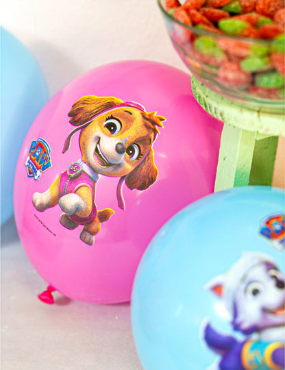 6 latex ballonnen roze Paw Patrol™ 27cm
