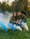 6 boules fumigènes de fête pour adulte blanc et bleu