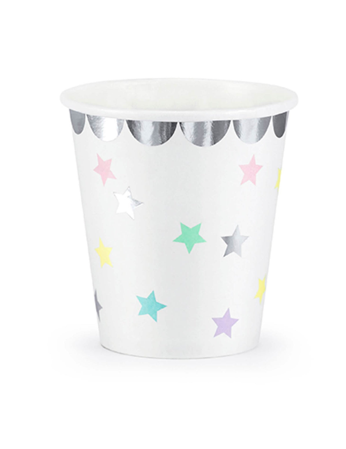 Mise en situation de la table des gobelets étoiles pour fête