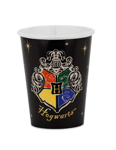 6 Gobelets en papier Harry Potter™ Blason de Poudlard 250 ml