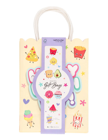6 Papieren cadeauzakjes Kawaii Party