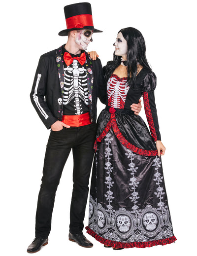 Mexicaans Dia de los Muertos koppelkostuum voor volwassenen
