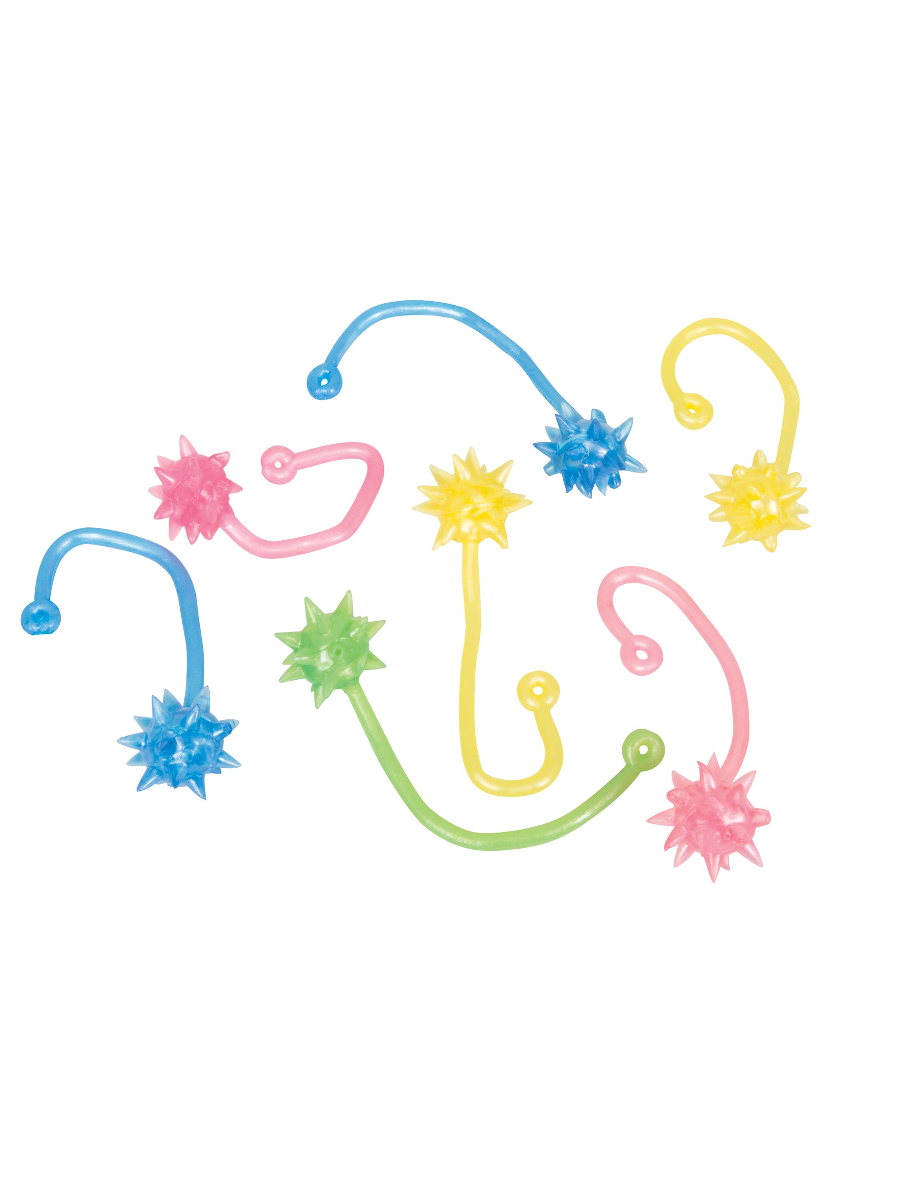 Accessoires piñata étoiles filantes gluantes pour enfant multicolores en plastique souple