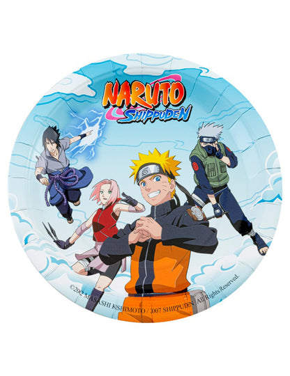 8 borden van karton 23 cm Naruto Shippuden™