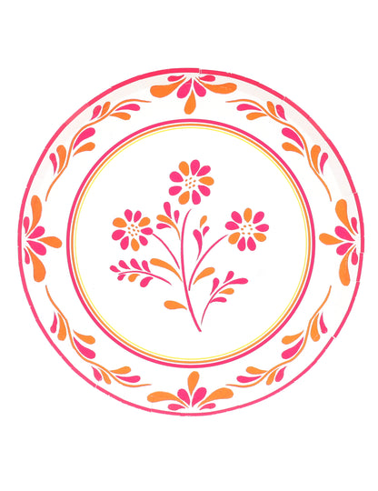 8 Assiettes en carton Pink Limonade 23 cm