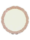 8 assiettes Cottage Living en carton crème auburn et or 23 cm