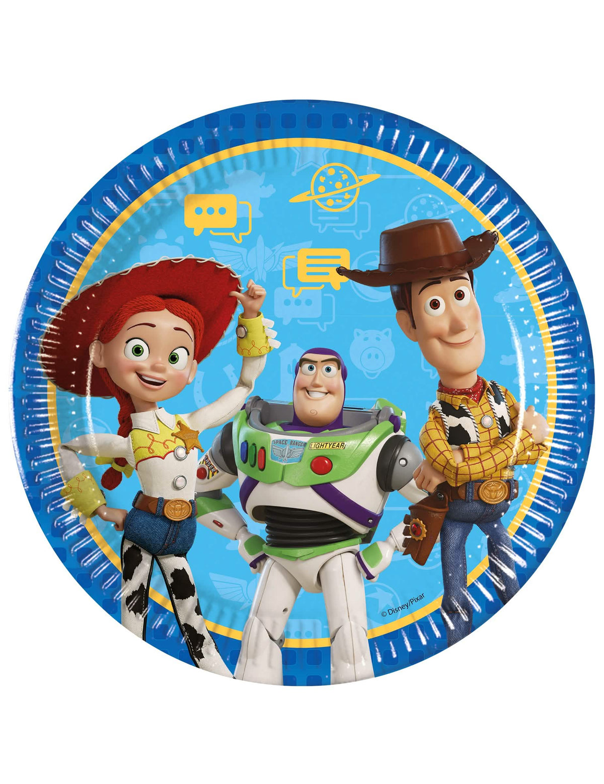 8 Kartonnen borden Toy Story 5™ 23 cm