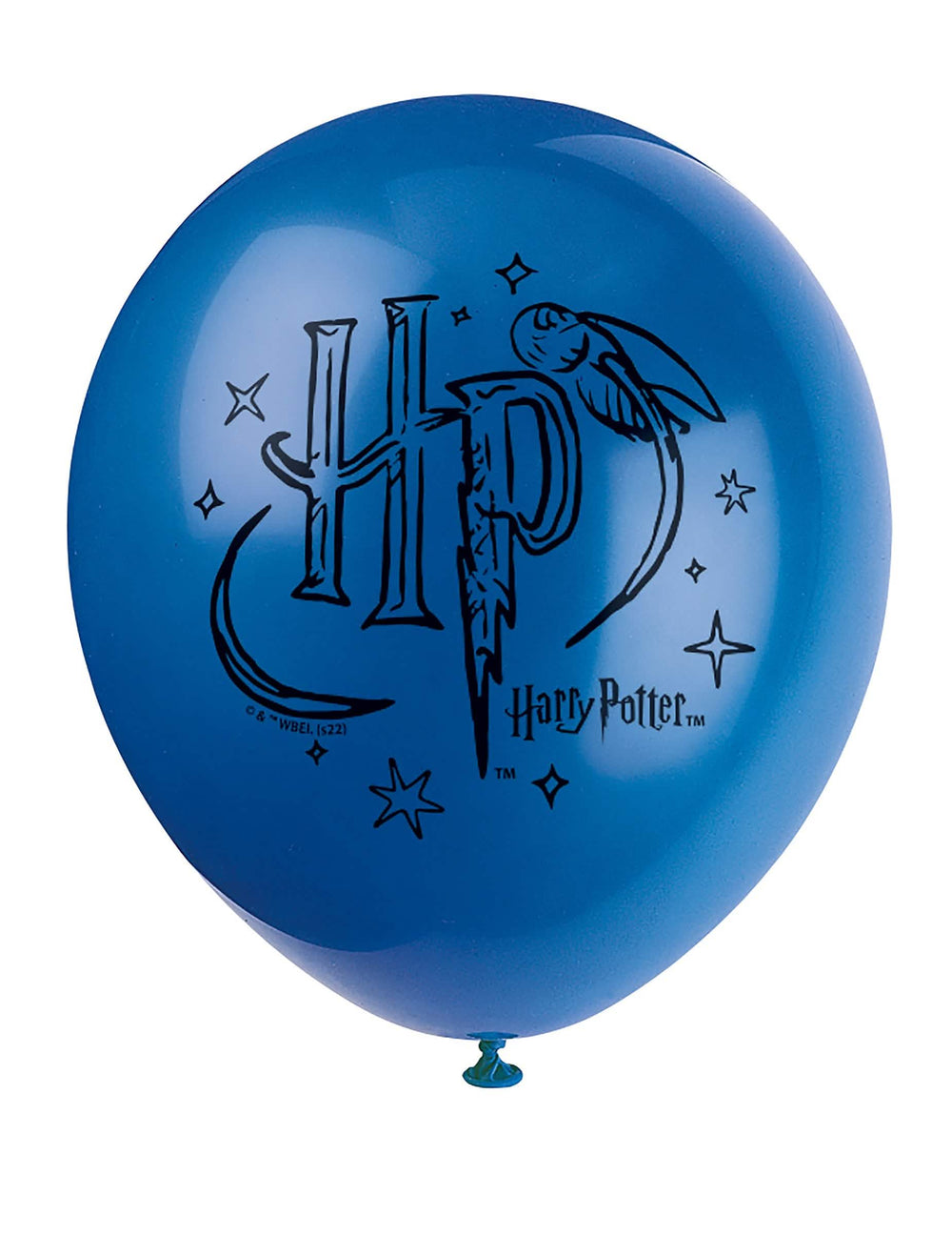 Close-up van de blauwe ballon van de Harry Potter latexballonnen