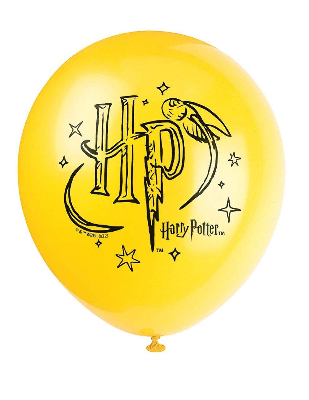 Close-up van de gele ballon van de latexballonnen Harry Potter