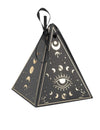 8 contenants Cosmic Spirit en papier noir et or 8,5 x 6,7 cm