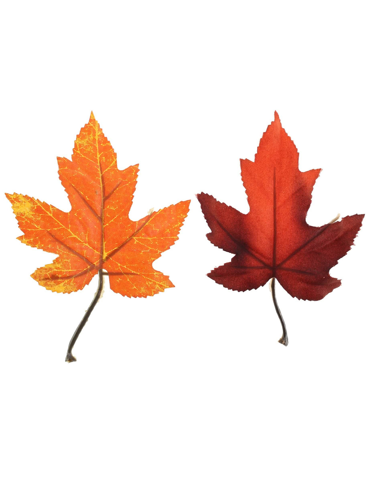8 feuilles dautomne orange 9,5 x 10 cm