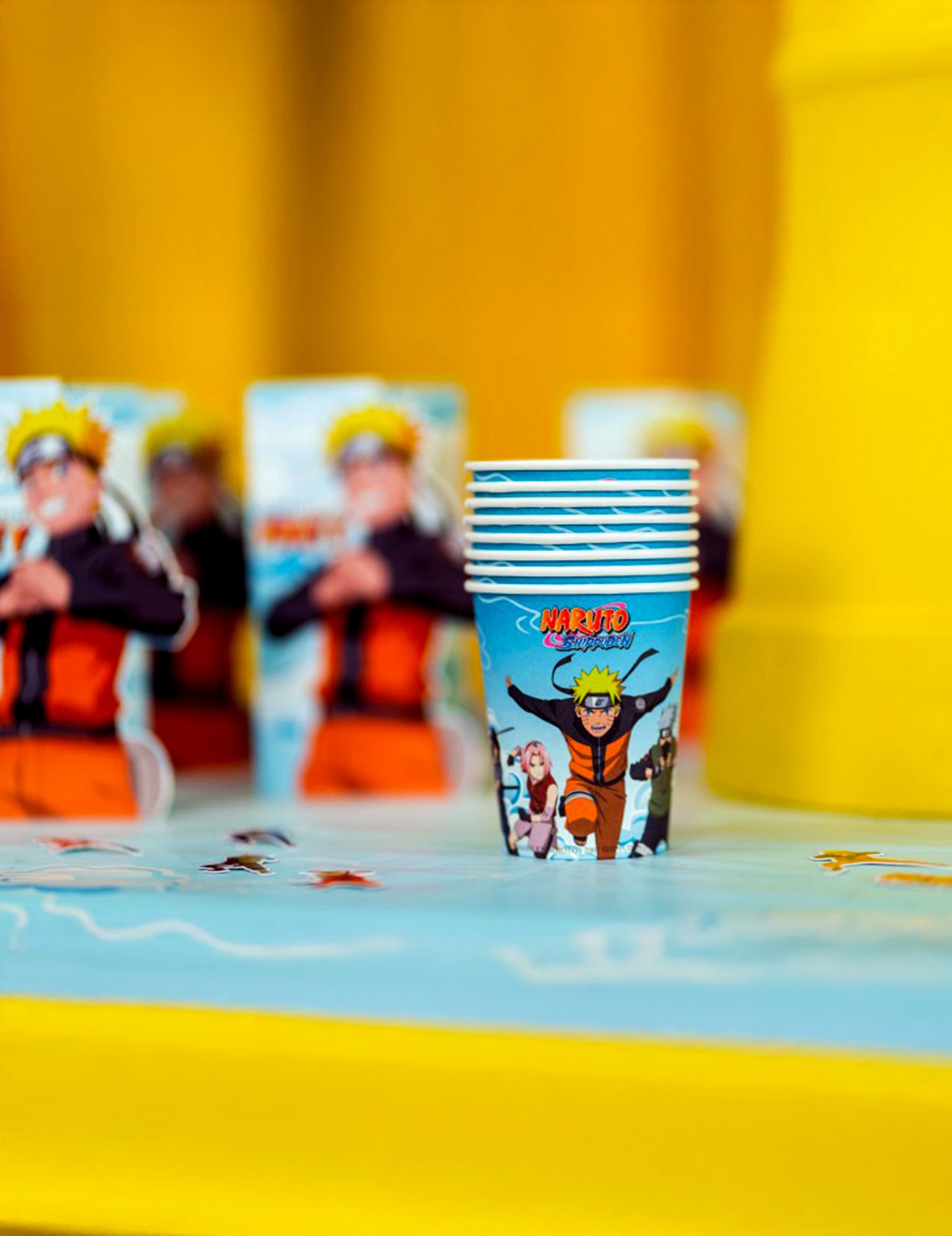 8 kartonnen bekers Naruto Shippuden™ 250 ml
