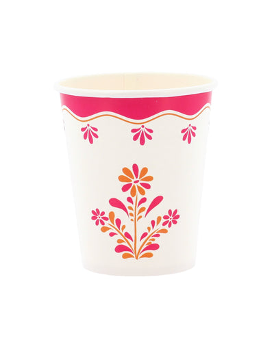 8 kartonnen bekers Pink Limonade 255 ml