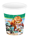 8 Kartonnen bekers Paw Patrol™ Dino Movie 200 ml