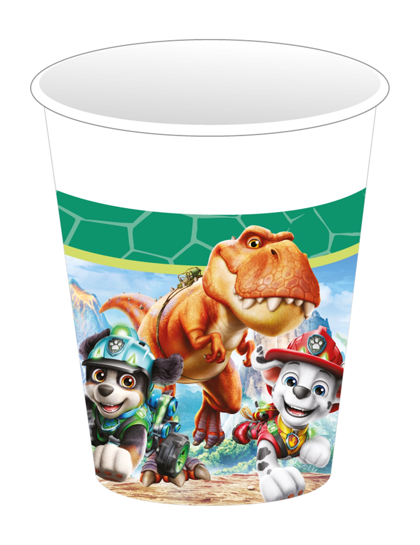 8 Kartonnen bekers Paw Patrol™ Dino Movie 200 ml