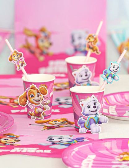 8 roze Paw Patrol™ bekers 250ml