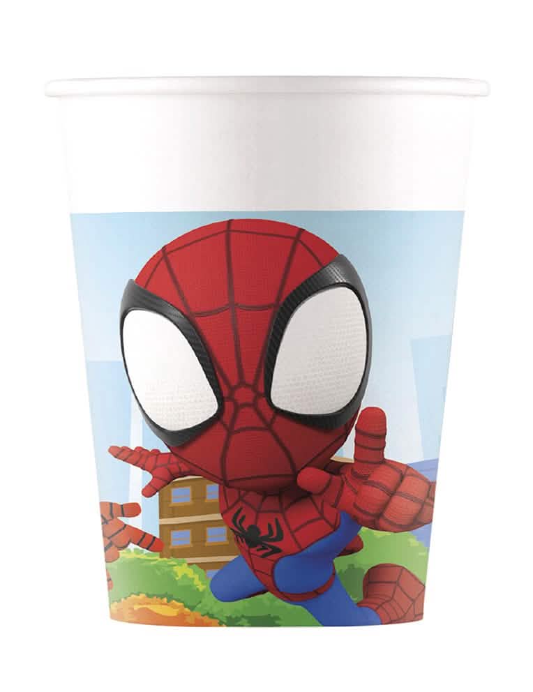 Gobelets Spidey et ses amis pour enfant bleu et blanc