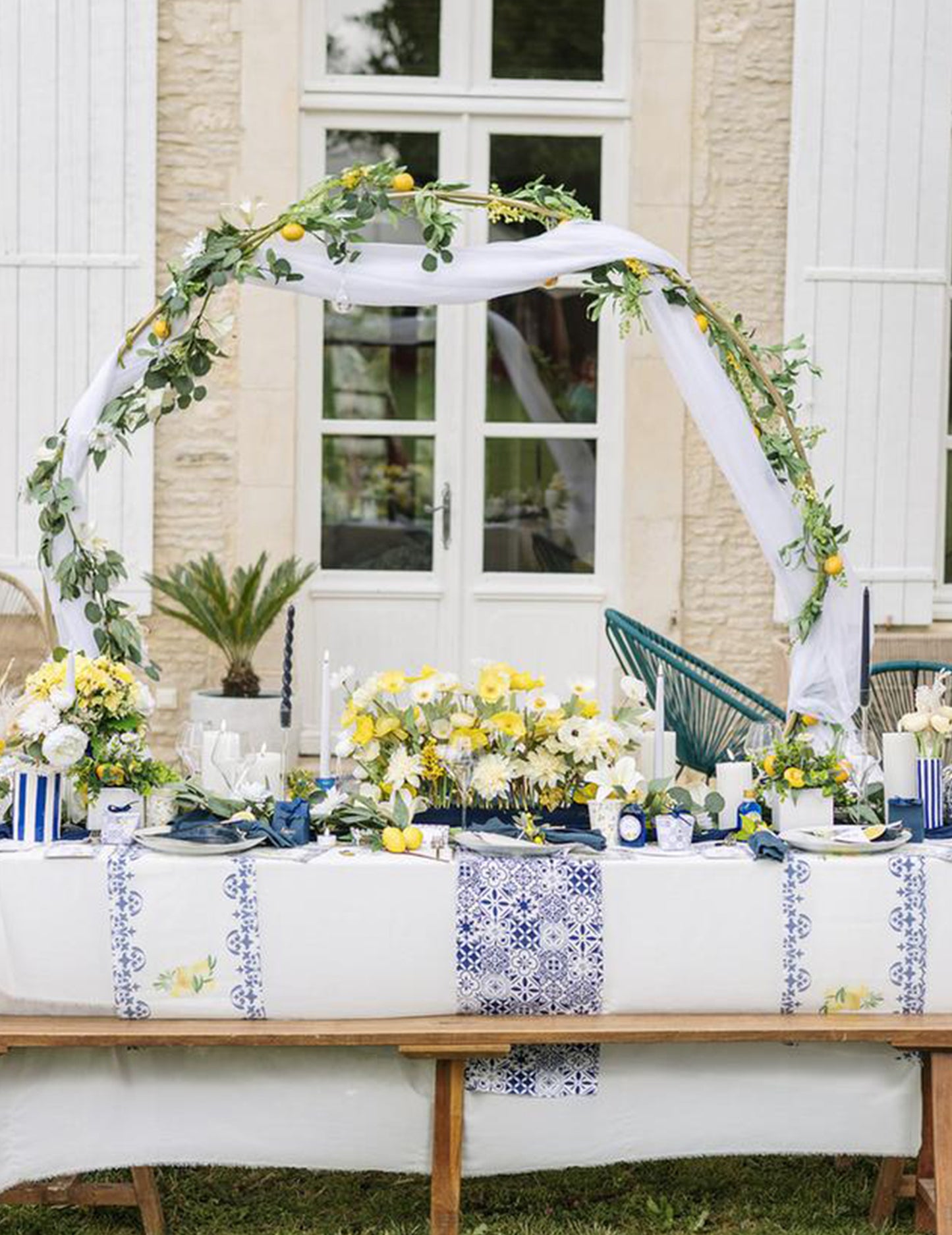8 Petites assiettes en carton bleu roi Dolce Vita 18cm