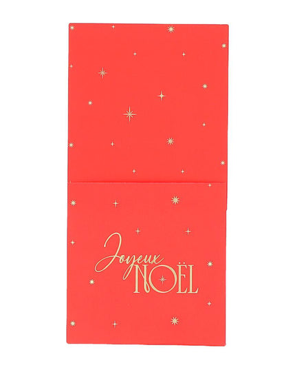 8 tijdloze bestekhouders Vrolijk Kerstfeest rood en goud 10 x 20 cm