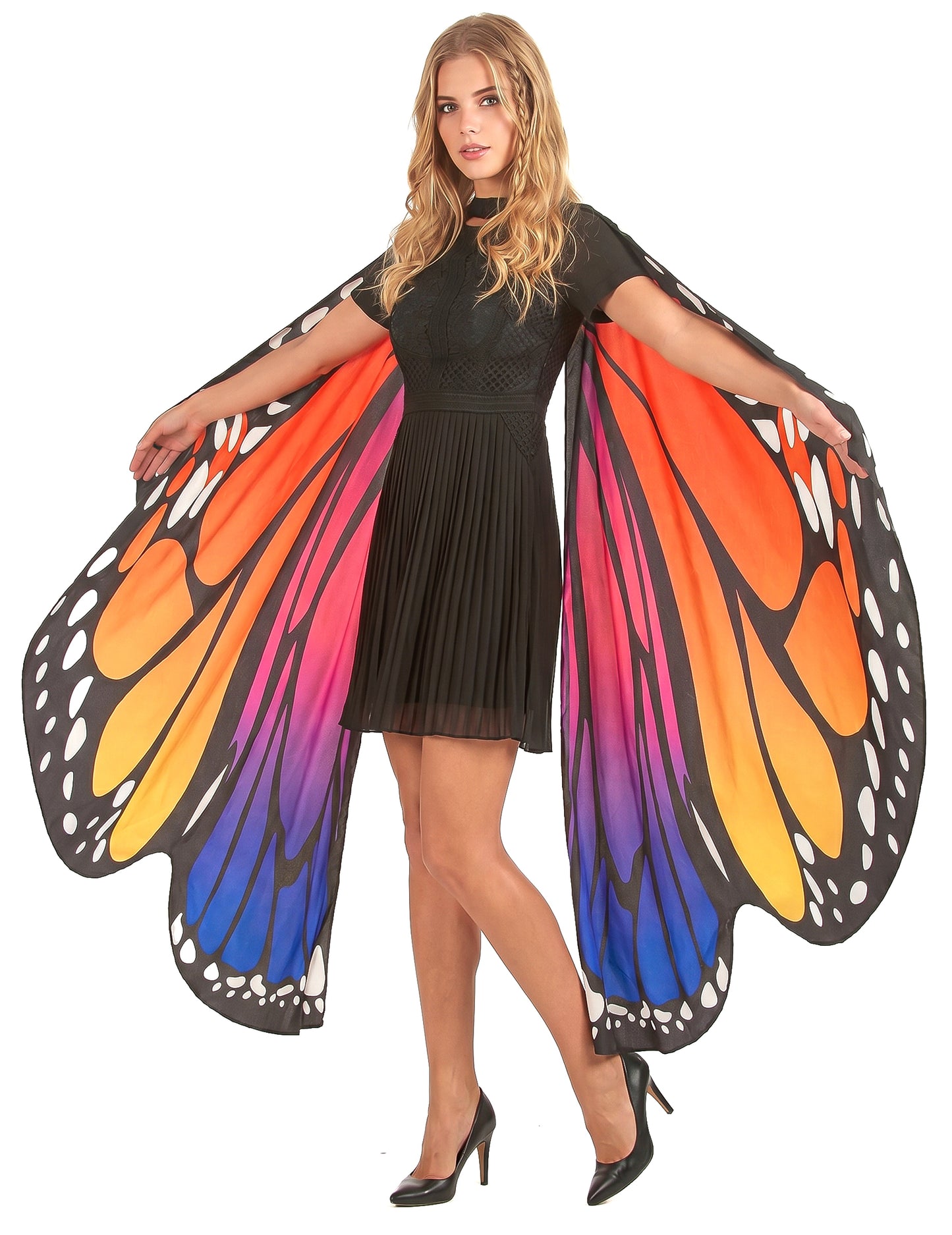 Ailes papillon multicolores adulte
