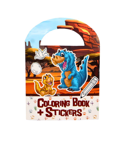 Dinosaure kleurboek met stickers