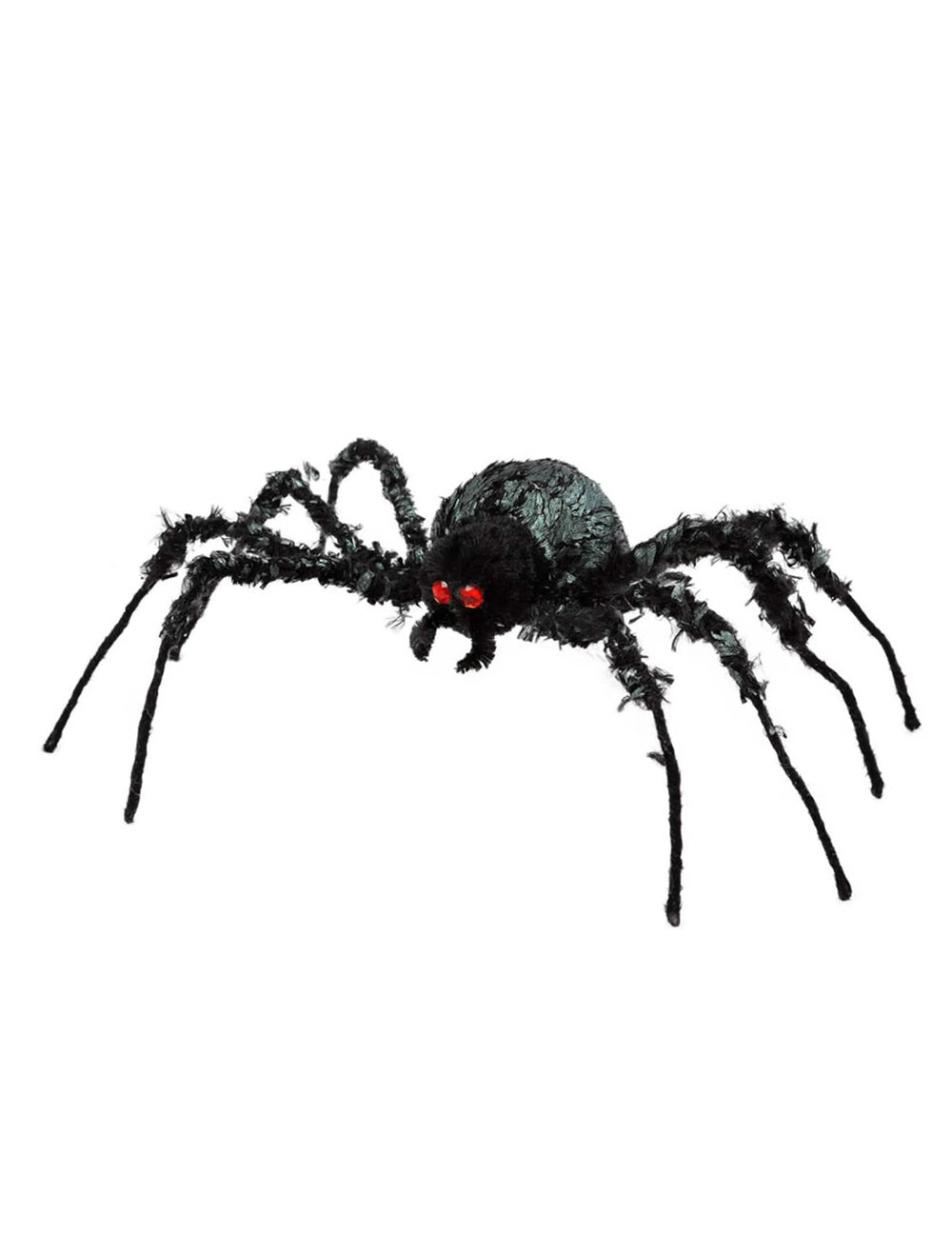 Gigantische halloween-spider voor zwarte decoratie met rode ogen