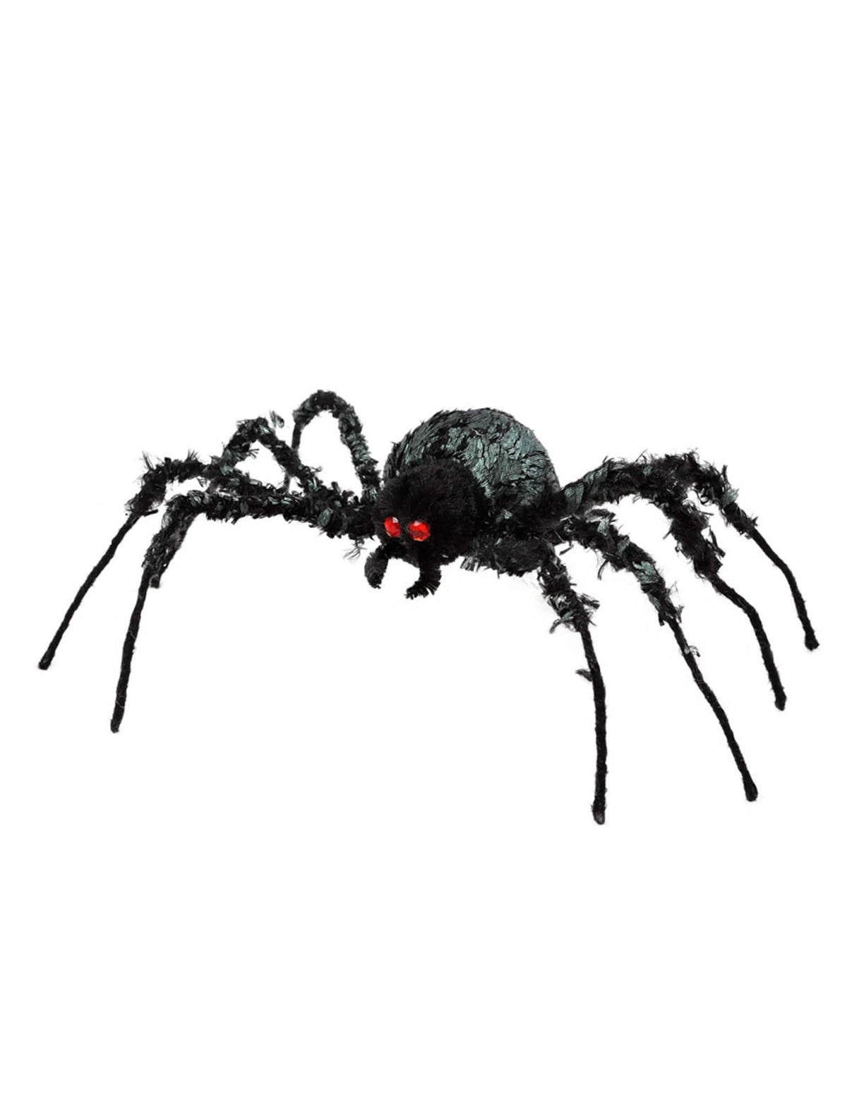 Gigantische halloween-spider voor zwarte decoratie met rode ogen