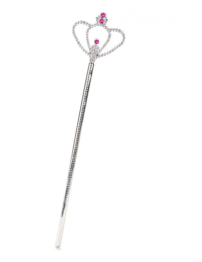 Baguette princesse diamant argentée adulte et enfant