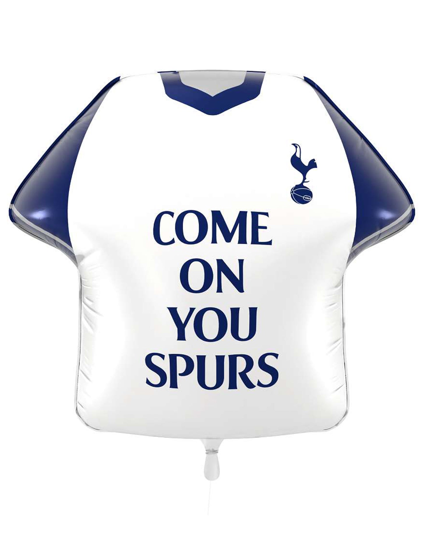 Witte folieballon in de vorm van een Tottenham Hotspur Football Club shirt 52 x 51 cm